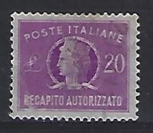 Italy 1947 Italia Turrita (o) Mi. 10 - Revenue Stamps