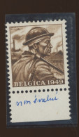 1949 Vignette*  Belgica Expo. MINEUR. Avec Gomme Et Charnière - Probe- Und Nachdrucke