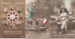 Déstockage Lot 10 Cartes Postales Militaire Guerre 1914 1918 CPA Carte Patriotique Poilus Soldat Correspondance De 1915 - War 1914-18