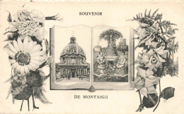 FRANCE - Montaigu - Souvenir - Fleurs - Carte Postale Ancienne - Montaigu