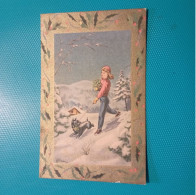 Cartolina Buon Natale. Viaggiata 1956 - Autres & Non Classés