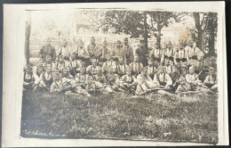 Carte Photo Ancienne Soldats à Identifier - Oorlog, Militair