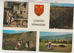 Comtat-Venaissin  06 Carte G  F Non  Timbrée Multivues ( 4 ) Souvenir - Autres & Non Classés