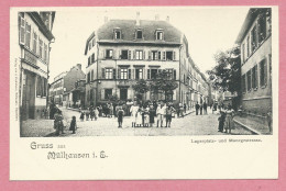 68 - MÜLHAUSEN - MUHOUSE - Lagerplatz Und Manegestrasse - Rue Des Chantiers Et Rue Du Manège - Mulhouse