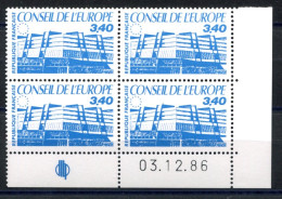 RC 27798 FRANCE N° 95 - TIMBRE DE SERVICE UNESCO COIN DATÉ DU 03.12.86 NEUF ** TB - Dienstmarken