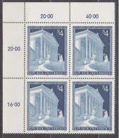 1983 , Mi 1760 ** (5) - 4er Block Postfrisch - 100 Jahre Parlamentsgebäude , Wien - Ungebraucht