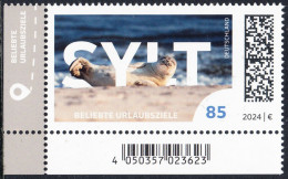 !a! GERMANY 2024 Mi. 3831 MNH SINGLE From Lower Left Corner - German Vacation Destinations: Sylt - Unused Stamps