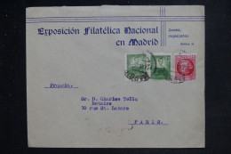 ESPAGNE - Enveloppe Commerciale De Madrid Pour Paris En 1936 - L 153273 - Brieven En Documenten