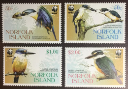 Norfolk Island 2004 WWF Sacred Kingfishers Birds MNH - Autres & Non Classés