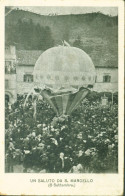 CPA CP Italie Un Saluto Da San Marcello 8 Settembre CAD 1907 YT Italie N°76 Ballon Monté Montgolfière - Ancona