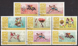 AJMAN 189-196,used - Summer 1968: Mexico City