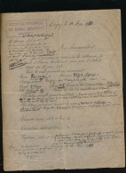 Association Fraternelle Des Anciens Combattants  Mariage Vilfrie Georges à Cugny Par Flavy Le Martel Aisne 1930 - 1914-18