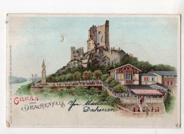 143 - Gruss Vom DRACHENFELS  *1900* Carte Lumineuse - Other & Unclassified