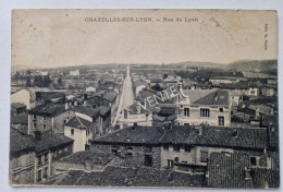 Carte Postale CHAZELLES-SUR-LYON : Rue De Lyon - Sonstige & Ohne Zuordnung