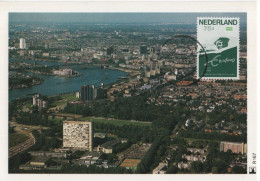 Netherlands Nederland Holland 1988 Maximum Card, 75 Jaar Erasmus Universiteit Te Rotterdam University - Cartes-Maximum (CM)