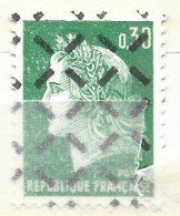 FRANCE N° 1611 30C VERT TYPE MARIANNE DE CHEFFER PARA OBLITERE AVEC GOMME PHOTO NON CONTRACTUELLE - Unused Stamps