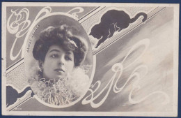 CPA Surréalisme Artiste Art Nouveau Femme Woman Montage Photo Circulé Marthe Régnier Chat Cat - Photographie