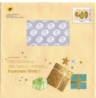Enveloppe Entier Postal Monde 250g Joyeuses Fêtes 2018 Cadeaux Beaux Timbres Agréée La Poste Validité Permanente 193335 - Official Stationery