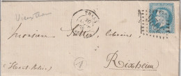 France Alsace Lettre Thann + Boîte Rurale A = Vieux Thann 1868 - Briefe U. Dokumente