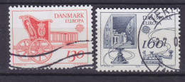 Denmark 1979 Mi. 686-87 Europa CEPT : Karriole & Klopfer-Telegraph Complete Set (Cz. Slania) - Gebruikt