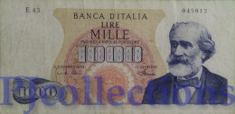 ITALIA - ITALY 1000 LIRE 04/01/1968 PICK 96e VF RARE - 1000 Lire