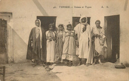 TUNISIE SCENE ET TYPES UNE FAMILLE N°46 - Tunisia