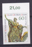 Bund 1624 U  Oberrand Ungezähnt Egid Quirin Asam 60 Pf Postfrisch - Autres & Non Classés