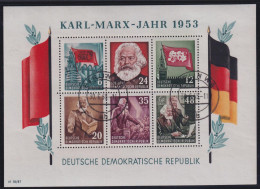 DDR Block 8 A + B + Block 9 A + B Karl Marx Jahr Gestempelt Berlin - Other & Unclassified