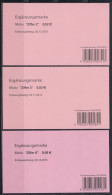 Bund 2964 3042 3188 Zwischenblätter Aus Zehnerbogen Ergänzungswerte 2,3,8 Cent - Rollenmarken