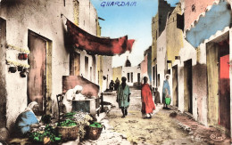 Algérie Ghardaia La Rue Des Légumes CPSM PF Cachet 1958 - Ghardaia