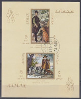 AJMAN 277-278,used,unperforated - Chiens