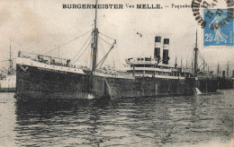 BURGERMEISTER Von Melle Paquebot. - Dampfer