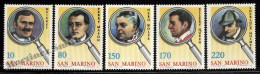 Saint Marin / San Marino 1979 Yvert 975-79, Literature, Popular Crime Characters, Sherlock Holmes - MNH - Oblitérés