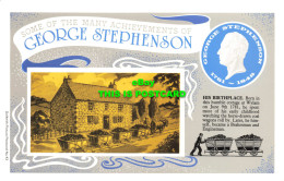 R569382 Some Of Many Achievements Of George Stephenson. His Birthplace. Dalkeith - Wereld