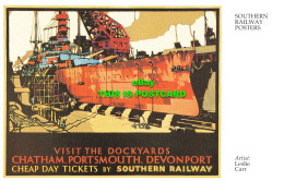 R569387 Southern Railway Posters. Dockyards. Chatham. Portsmouth. Devonport. Che - Wereld