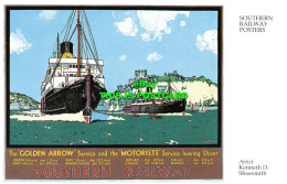 R569392 Southern Railway Posters. Golden Arrow Service And Motorists Service Lea - Mundo