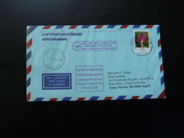 Last Luftpost Flight Hamburg Frankfurt Tokyo With Aerogramme Postal Rate Lufthansa 2007 - Lettres & Documents