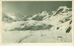 Pontresina 1921; Morteratsch Gletscher - Gelaufen. (J. Heimhuber) - Pontresina