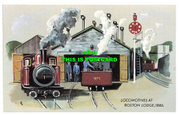 R569404 Locomotives At Boston Lodge. 1886. Dalkeith. No. 411 - Mundo