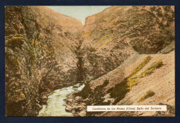 Chili. Cordillère Des Andes. A L'est De Ville De Los Andes( Valparaiso). Gorges De La Rivière Aconcagua. Saut Du Soldat. - Cile