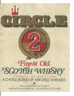 Belle étiquette De Scotch Whisky  CIRCLE 2 - Alkohole & Spirituosen