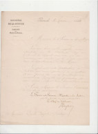 Lettre Du Ministère De La Justice En 1886 Envoyée Au Sénateur Emile GAYOT - Manoscritti