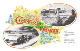 R569420 Corris Railway. Early Train At Three Bridges. Corris. Company Tour Wagon - World