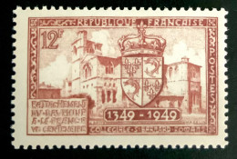 1949 FRANCE N 839 - RATTACHEMENT DU DAUPHINE À LA FRANCE VI CENTENAIRE COLLÉGIALE ST BERNARD - NEUF** - Unused Stamps