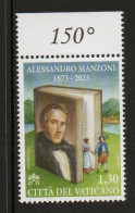 Vatican  2023. 150th ANNIVERSARY OF THE DEATH OF ALESSANDRO MANZONI  MNH - Nuovi