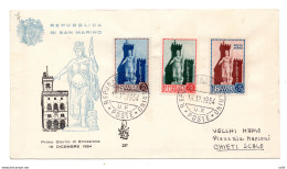 RSM Statua Della Libertà Serie Su FDC Venetia Viaggiata - FDC