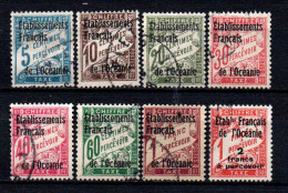 Océanie - 1926 -  Tb Taxe 1 à 8 - Oblit - Used - Timbres-taxe