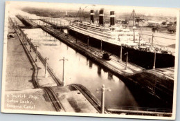RED STAR LINE : SS Belgenland In Panama Canal - Gatun Locks - World Cruises Photo Series - Steamers