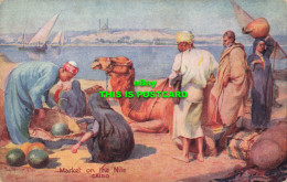 R616723 Market On Nile. Cairo. Picturesque Egypt. Wide Wide World. Tuck. Oilette - Monde