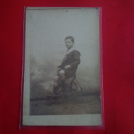 CARTE PHOTO ENFANT ET VELO TRICYCLE - Sonstige & Ohne Zuordnung